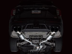Ford Explorer ST Performance Exhaust - AWE Tuning - Cat-Back Touring Edition with Diamond Black Tips - Diamond Black - `20-`27 Ford Explorer ST Performance Exhaust - AWE Tuning - Cat-Back Touring Edition with Diamond Black Tips - Diamond Black - `20-`27